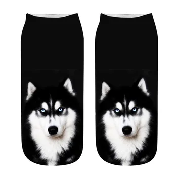 KANCOOLD Sokid Populaarne Naljakas Unisex Lühikesed Sokid õnnelik 3D Koer Trükitud Anklet Sokid Casual fashion uued sokid naiste 2020JAN9