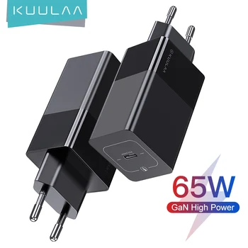 KUULAA GaN 65W USB Laadija C Quick-Charge 4.0 3.0 QC4.0 PD3.0 PD USB-C C-Tüüpi Kiire USB Laadija Macbook Pro iPhone Samsung