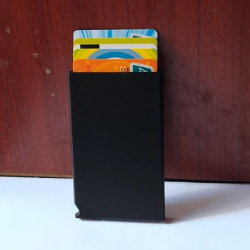 Kuum 2020 Alumiinium Slaid RFID-Kaardi Hoidik Blokeerimine Slim Metallist Krediitkaardi Protector Juhul Automaatne Klapp ID Äri Valdaja