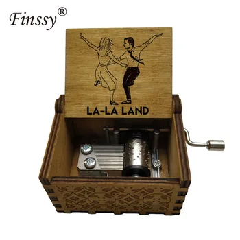 LA LA MAA muusika box linna tähed filmi teema erilised kingitused armastavad sõbranna abikaasa puidust käsitsi music box