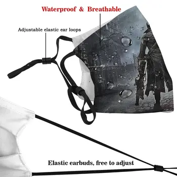 Lahe Unisex Tolmu-tõend, Suu Katta Mask Bloodborne ARPG Mäng Myth Of Cthulhu Filtrid Kaitse Respiraator