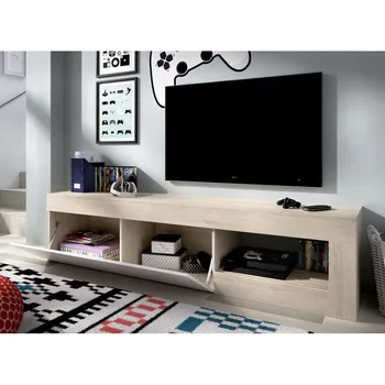 LEBO TV kapp valge ja LOOMULIK värv AEKIT odav elutoa mööbel