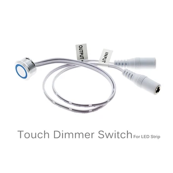 LED Dimmer, DC12V Touch Sensor Light Dimmer Heledus Astmeteta Reguleeritav Lüliti LED Riba DIY Voodi, Kapp Kapp Kerge