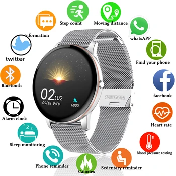LIGE 2020. aasta Uus Värv Kõik Ekraani Smart Watch Naised mehed Multifunktsionaalne Spordi-Südame Löögisageduse, vererõhu -, IP67, Veekindel Smartwatch