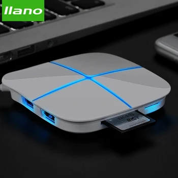 Llano 8 in 1 usb Hub Power Splitter Video SD / TF-Kaardi Lugeja USB HUB MacBook Pro jaoks Hub, Splitter 6-Port USB 2.0 Hub Converter