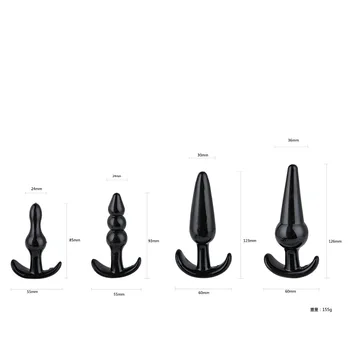 M-009 TPE 4pieces set anal plug sugu mänguasjad täiskasvanud uudsuse sugu mänguasjad prostata massaaž