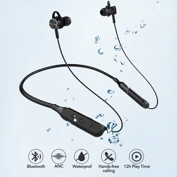 Mixcder RX Aktiivne Müra Tühistamise Bluetooth-Kõrvaklapid koos Mikrofoniga Juhtmeta Kõrvaklapid Magnet-Kaelus Traadita kõrvaklapid