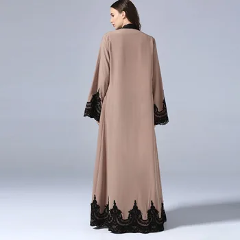 Naiste Khaki Kampsun, Pikk Kleit Moslemi Abaya Kummardama Teenuse Ramadan Eid Mubarak Islami Riided Naistele, Pluss Suurus Kleit
