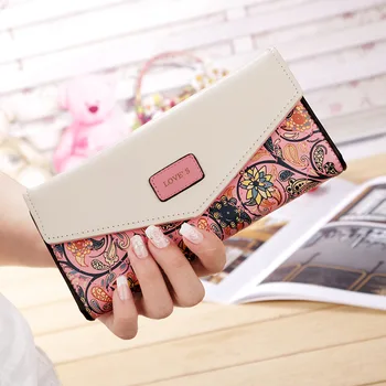 Naiste rahakotid ja luksus rahakott roosa telefon raha minimalistlik pikk nahast kawaii disainer sidur mündi kaart Mood