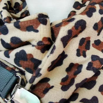 Naiste Sall Luksus Brändi Looma Leopard Lehm Tiiger muster prindi Pashmina Salli loop nupp nahast randmeosa Femme Bufanda