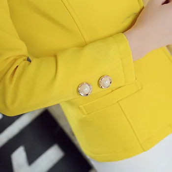 Naiste Slim Pikad Varrukad Blazer korea versiooni vabaaja solid color üks nupp office tahked värvi ülikond Naiste bleiser 2019