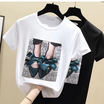 Naiste T-Särgid Fashion 3D Trükitud Vabaaja Harajuku T-särk Vibu Vintage korea Tshirt Tees Topid Naistele Camisetas Vetement Femme