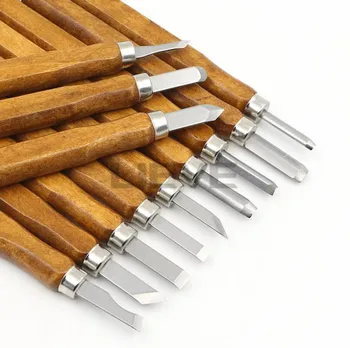 Nikerdamiseks nuga Käsitsi puidu nikerdamiseks nuga Kummist nikerdamist määrata Puidu nikerdamiseks wenwan vahendid Imitatsioon mahagon 12tk puidutööstuse tööriistad