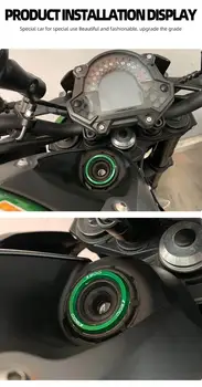 NÄITEKS Kawasaki Z900RS 2017-2020 Alumiinium Mootorratta Mootori Start Stop süütevõtme Ringi Ümber Ringi süütevõtme Ringi Kleebis