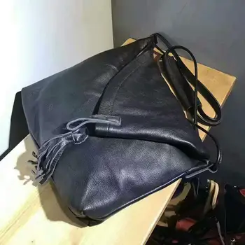 Originaalne retro kott diagonaal kott lihtne nahast käekotid esimene kiht nahk kunstikool tuul õlakott