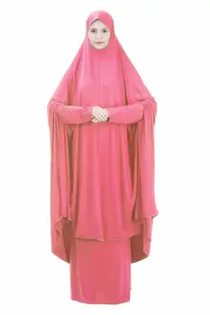Palve Rõivas Kleit Moslemi Naised, Kahe-Osaline Komplekt Abaya Jilbab Hijab Kaua, Khimar Riided Ramadan Seelik Abayas Islami Riided Niqab
