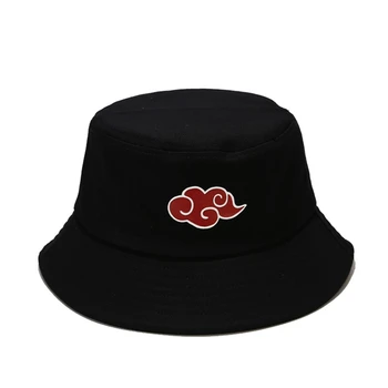 Punane Pilv Logo Trükitud Suve Müts Naiste, Meeste Panama Kopp Ühise Põllumajanduspoliitika Projekteerimise Korter Visiir Kalamees Müts Naruto Akatsuki Anime Päike Müts