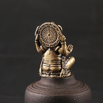 Retro Messing Tai Valge Elevant Jumala Rikkuse, Kagu-Aasia Käsitsi valmistatud Vasest Laua Kaunistamiseks Mininature Kaunistused, Kingitused