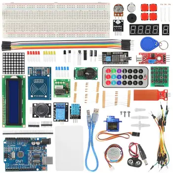 RFID-Starter Kit Stepper Motor Algaja Õppe Suite Retail Box Elektroonika Komponent Lõbus Komplekt Arduino UNO R3