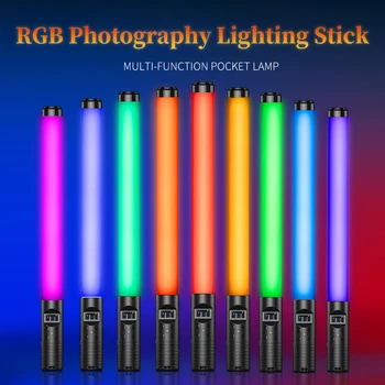 RGB Värviline LED Stick Täida Valguses Pihuarvutite 20W 3000K LED-Välklamp Valgust kinni Kiirvälk Foto Valgustus