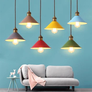 Ripats Tuled Kaasaegne Hanglamp Tööstus-Lamp, Vintage Nordic Light Led Rippvalgusti Lamp Köök Söögituba Rippuvad Lights E27