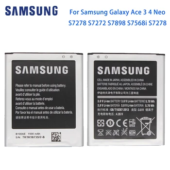 Samsung Galaxy Ace 3 4 Neo Telefoni Aku B100AE Galaxy Ace 3 4 Neo S7278 S7272 S7898 S7568i S7278 i679 i699i S7270 S7262