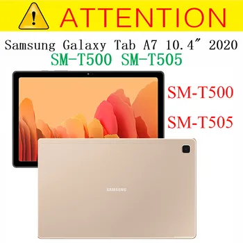 Samsung Galaxy Tab A7 10.4 2020 SM-T505 T500 T507 Auto Magada, Ärkan Klapp Naha Puhul Tri-Fold Bracket Smart Tableti Kate