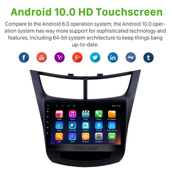 Seicane Android 10.0 2G+32G autoraadio stereo GPS Navi juhtseade Mängija 2016 Chevy Chevrolet Uus Puri IPS-2.5 D RDS
