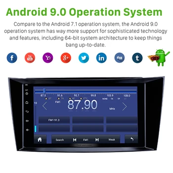 Seicane Android 10.0 RAM 2GB Auto GPS Stereo Ühik Mängija 2001-2010 Mercedes Benz E-Klass W211/CLS W219/W209 CLK/G-Klass W463