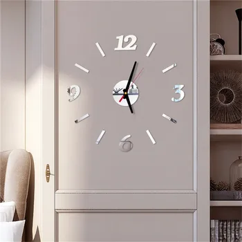 Seinakellad Nõela Vaata Seina Kleebis Kunsti Kell Kleebised Home Decor Kaasaegne elutoas Suur 3D Kvarts reloj de viilutatud para cocina