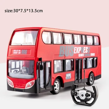 Simulatsiooni pult Double Layer Bussi Realistlik RC Linna Bussi Auto Mänguasjad Lastele