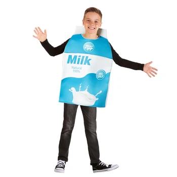 Snailify Lastele Piima Ja Küpsiseid Kostüüm Halloween Karneval Pool Cosplay Poisid Piimapakki Kostüüm Küpsise Laste Kostüüm