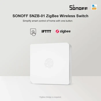 SONOFF SNZB-01 Mini Zigbee Traadita valida Kahe Tee Kontroll-lamp Lüliti Smart Home Töötab EWeLink APP SONOFF Zigbee Sild