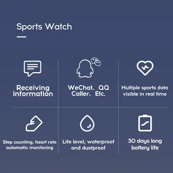 Sport Naiste Kellad Käevõru Andriod Ios Smart Watch Fitness Tracker Südame Löögisagedus Puhkeolekus Järelevalve Lapsed Vaata Emane