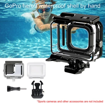 Sukeldumine Veekindel karpi Kaas GoPro Hero 9, 50 Meetrit Veealuse Spordi Kaamera Protector Kest