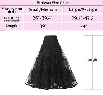 Tasuta Pikk Organza Halloween Petticoat Crinoline Vintage Pulm Petticoat Pulm Kleidid Underskirt Rockabilly Tutu