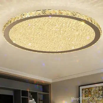 Tänapäevased Roostevabast Terasest Lae Lamp Ameerika Luxury Crystal laelambid Valgustus, Lakke LED Home Decor Magamistoaga Led Valgustus