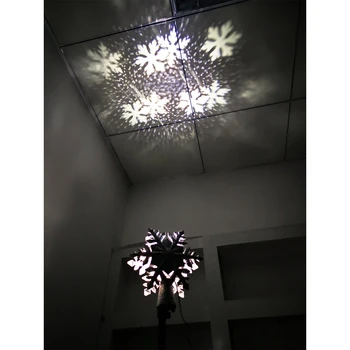 USA/EU/UK Plug jõuluehe Kaunistused Xmas Tree Top LED Projektsioon Lamp Lumehelves Muster Öö Valguses Decor Rekvisiidid