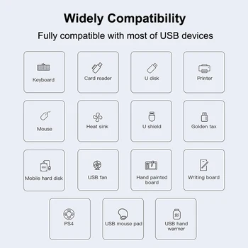 USB 3.0 Hub 4 7 Port kiire Multi Splitter Power Adapter LED Indikaator MacBook Sülearvuti, Pc Arvuti Tarvikud