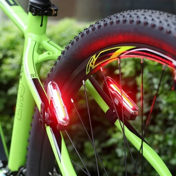USB Laetav Ees Taga Jalgratta Kerge Liitium Aku, LED Bike Taillight Jalgrattasõit Kiiver Valguse Lamp Mount Jalgratta Tarvikud