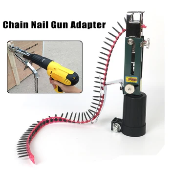 Uus Automaatne Keti naelapüstoliga Adapter Kruvi Relv Electric Drill Puidutöötlemine Vahend Juhtmeta elektritrell Arestimine