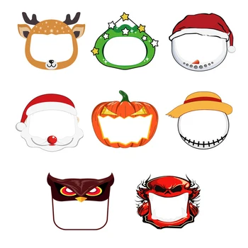 Uus Cosplay Maskid Näole Lapsed näomask Mood Cartoon Christmas Halloween Trükitud Armas Korduvkasutatavad anime cosplay Maskid