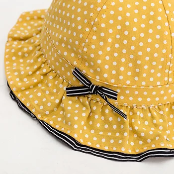 Uus Dot Beebi Müts Tüdrukutele Puuvillased Kevad-Suvel beebimüts Printsess Vibu Beebi Tüdruk Väikelapse Müts Mütsi Kopp Mütsid 1TK