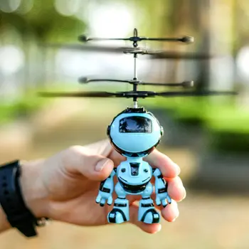UUS Robot Peatamise Induktsiooni Õhusõiduki Laste Peatamine Mänguasi Valgustus Mänguasi Helikopteriga Sõidavad Mänguasi Laetav Undamine Kid kingitus