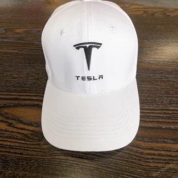 Uus saabuvad stiil 4 aastaaega tahke värviline tikand Tesla baseball cap puuvill ühise põllumajanduspoliitika mütsid reguleeritav auto fännid Mütsid