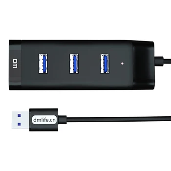 Uus Suure Kiirusega 4-Port USB 3.0 Kaasaskantav Kompaktne Hub Adapter ARVUTI Sülearvuti Hgih Quanlity koos 30cm kaabel