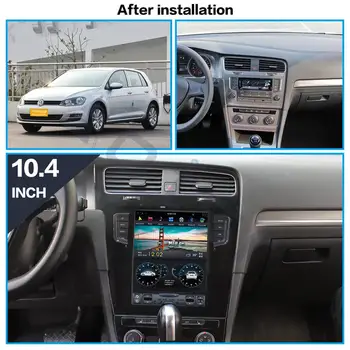 Vertikaalne ekraani Tesla Stiilis Android 9.0 RAM 4GB DSP CARPLAY autoraadio Mängida VW Volkswagen Golf 7 2010 - 2018 GPS Navigeerimine