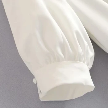 Vintage elegantne mini vabaaja sügav v kaela lühikesed puhvis varrukad naiste kleit seksikas valge kleit suvine kleit 2019 beach vestidos