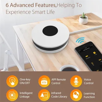 WiFi IR Kaugjuhtimispult Smart Home Hub Infrapuna Kontroll Aruka Elu Tuya APP Tööd Alexa Google ' i Kodu IFTTT USB-Laadimine