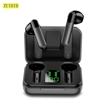 X40 Traadita Bluetooth-5.0 Kõrvaklapid, In-Ear Stereo Sport Earbuds Veekindel Müra Vähendamise Peakomplekt Koos LED Digitaalne Laadimise Kasti
